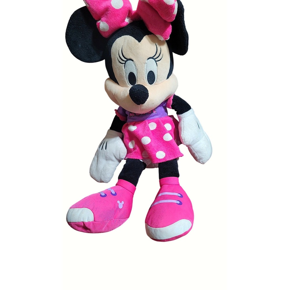 Disney Minnie Mouse 2016 Plush Dolls 2 Pack‎ Red Pink Polka Dot Outfit Toys - Picture 9 of 13